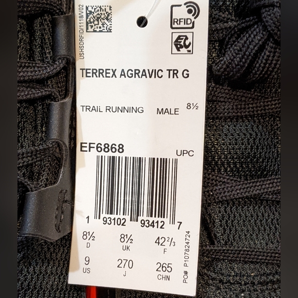 Adidas Terrex Agravic TR x Gore Tex 'Black Red' (size mens 9/wmns 10) - Picture 4 of 7